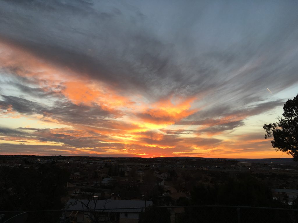 dark sunset orange flame